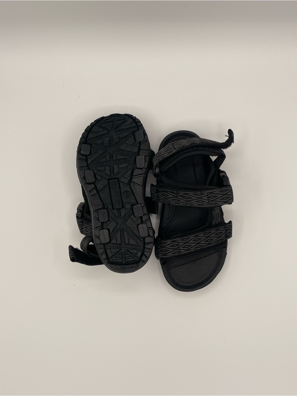 Northside Black Kids Outdoor Strappy Sandals